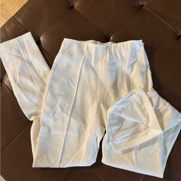 Chic white cropped trousers - Picture 5 of 7